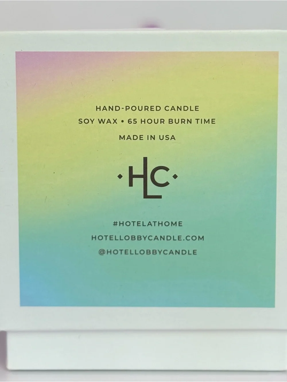 Hotel Lobby Candle PRIDE Candle – Brand New – Iridescent Limited Edition